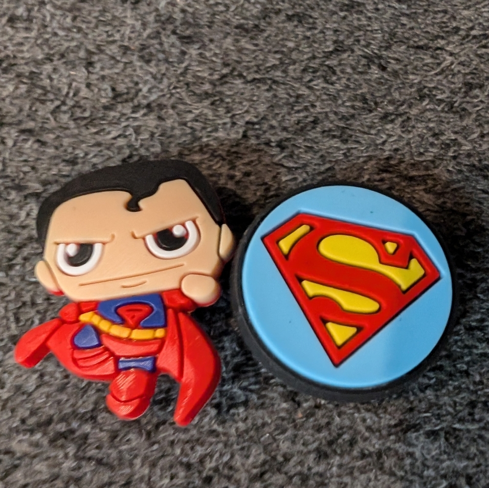 Jibbitz Crocs Charms Superman jibbitz Crocs NEW